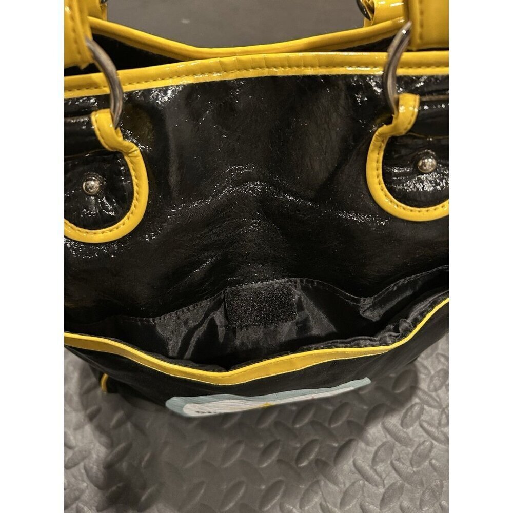 Pittsburgh Steelers Tote Bag NFL Football Vinyl Water Resistant Large Black Gold - Picture 8 of 15